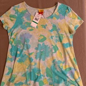 Ruby Rd. multicolored top NWT